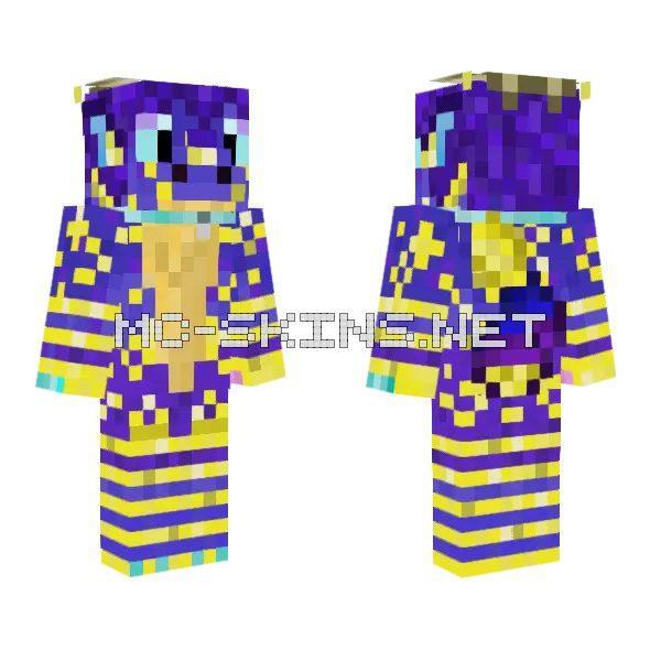 Nyx The Kobold Minecraft skin, front and back