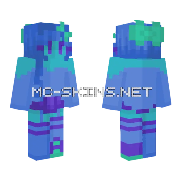 Nyx's Nightmare Minecraft skin, front and back