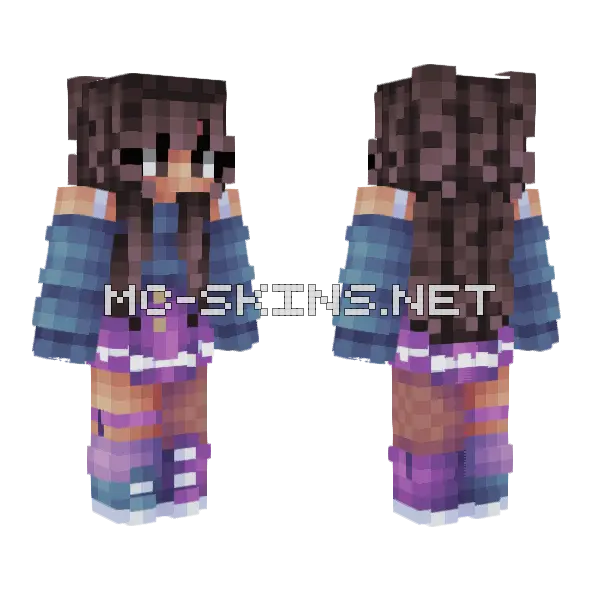 O Blue Berries O Minecraft skin, front and back