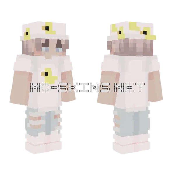 O H Duck Minecraft skin, front and back