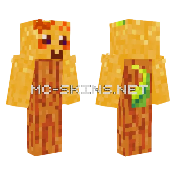 O The Woodman Minecraft skin, front and back