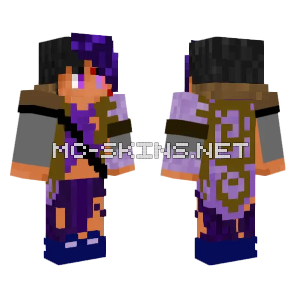 Oasis Me Minecraft skin, front and back