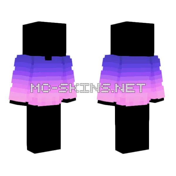 Ob Berry Bubblegum Sweater Fade Minecraft skin, front and back