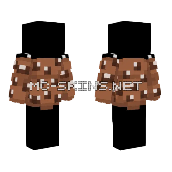 Ob Coconut Brown Top Minecraft skin, front and back
