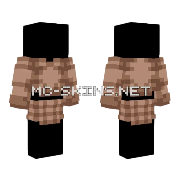 Ob Coffee Brown Outfit Minecraft skin, front and back