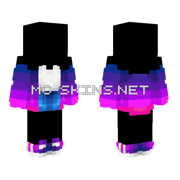Ob Dawn Fade Coat Minecraft skin, front and back