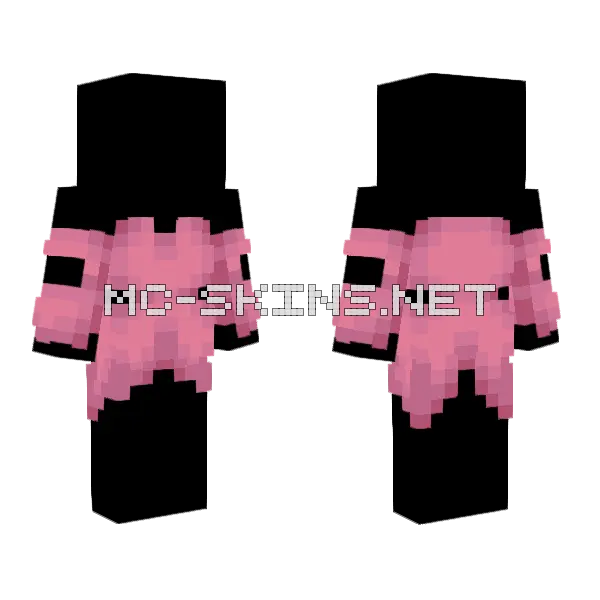 Ob Fancy Sakura Pink Dress Minecraft skin, front and back