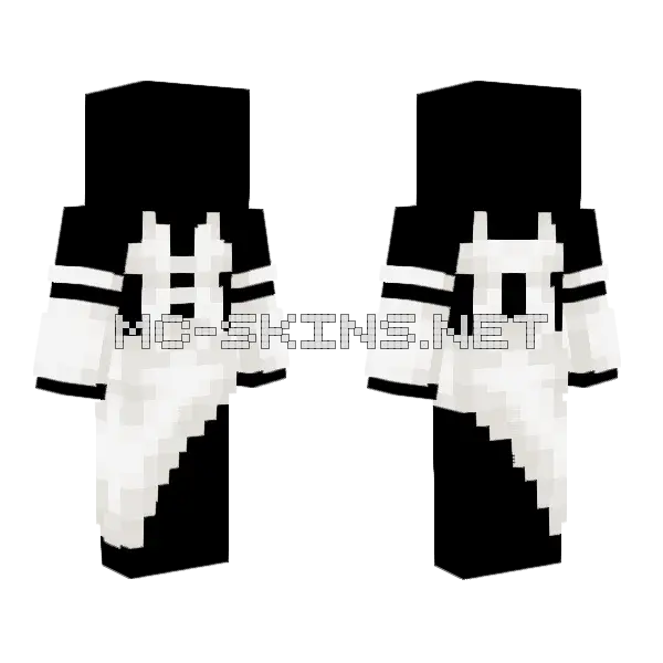 Ob Fancy Sleeve Off White Dress Minecraft skin, front and back