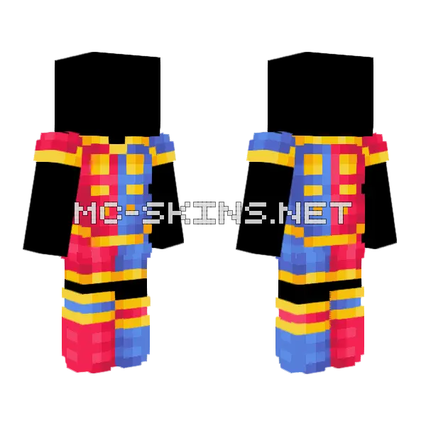 Ob Fit For A Clown V12 Minecraft skin, front and back