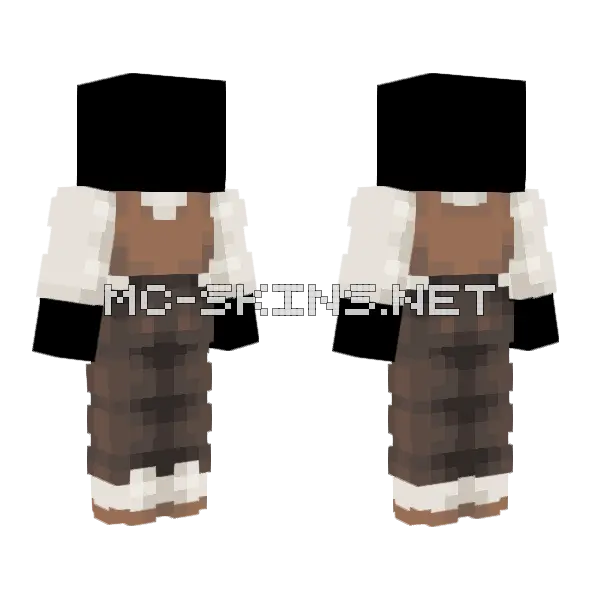 Ob Modern Neutral Library Fit Minecraft skin, front and back