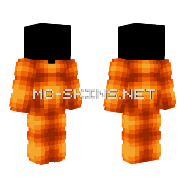 Ob Pumpkin Onesie Minecraft skin, front and back