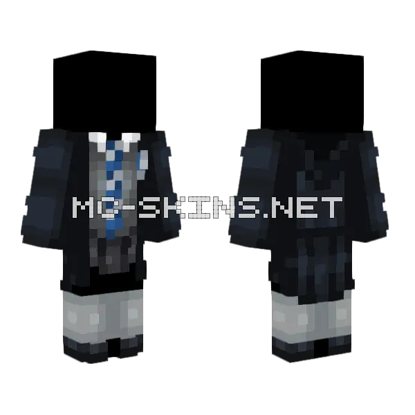 Ob Ravenclaw Minecraft skin, front and back