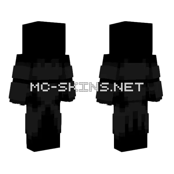 Ob Tar Black Dress Minecraft skin, front and back