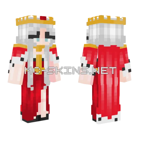 Obey Red Queen Minecraft skin, front and back
