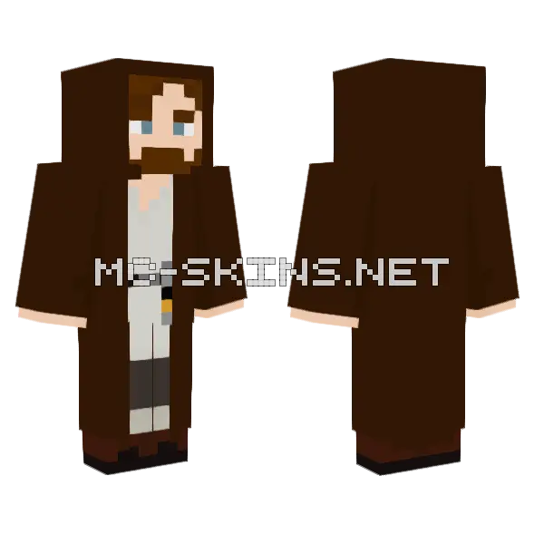 Obi Wan Kenobi Series Minecraft skin, front and back