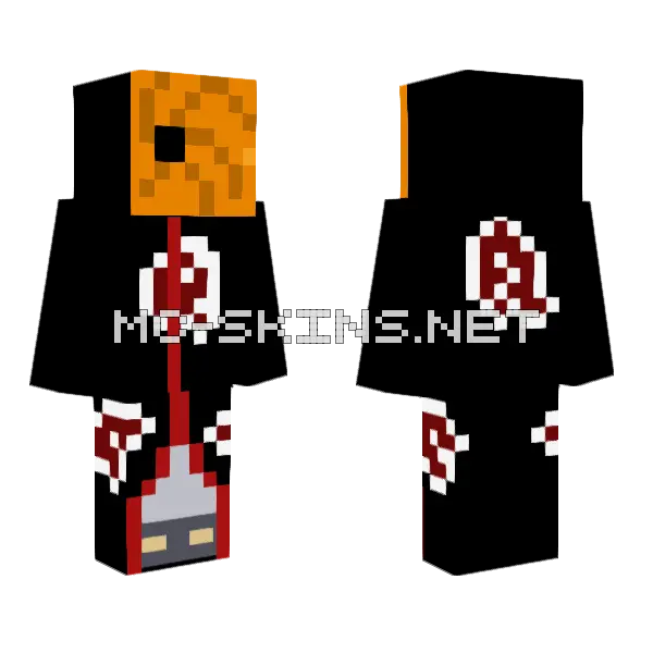 Obito Skin Minecraft skin, front and back