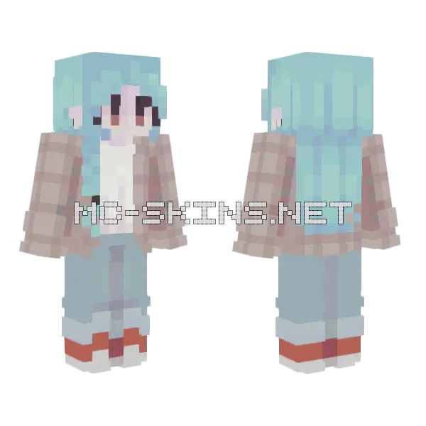 OC Announcement Minecraft skin, front and back