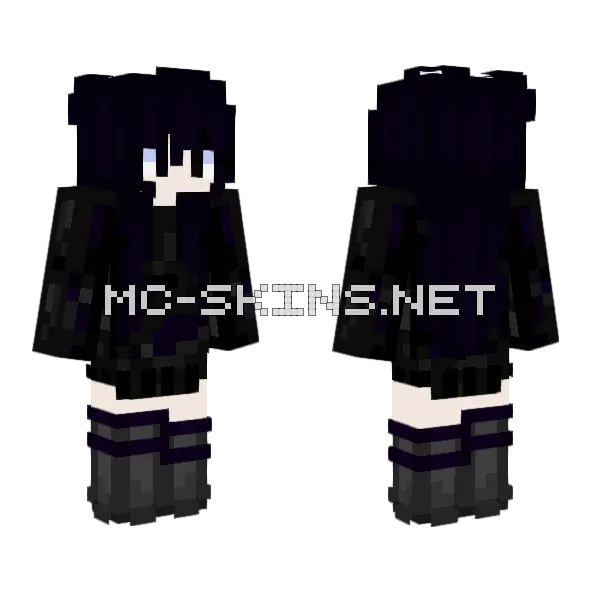 Oc April Modified Minecraft skin, front and back