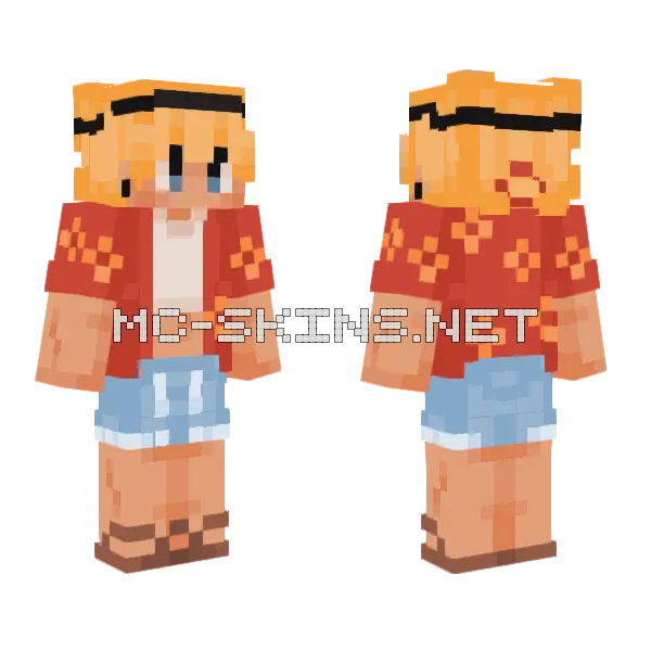 Oc Creds Butchbeetle Minecraft skin, front and back
