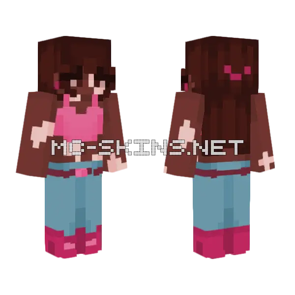Oc Creds Kristalroses Minecraft skin, front and back