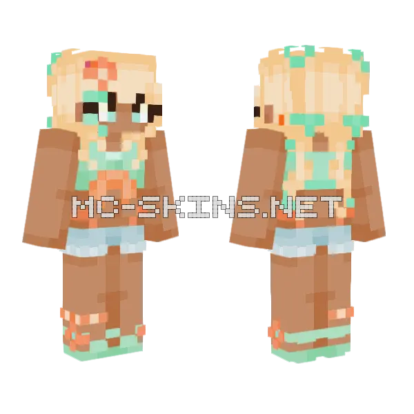 Oc Creds Tricksterarcade Minecraft skin, front and back
