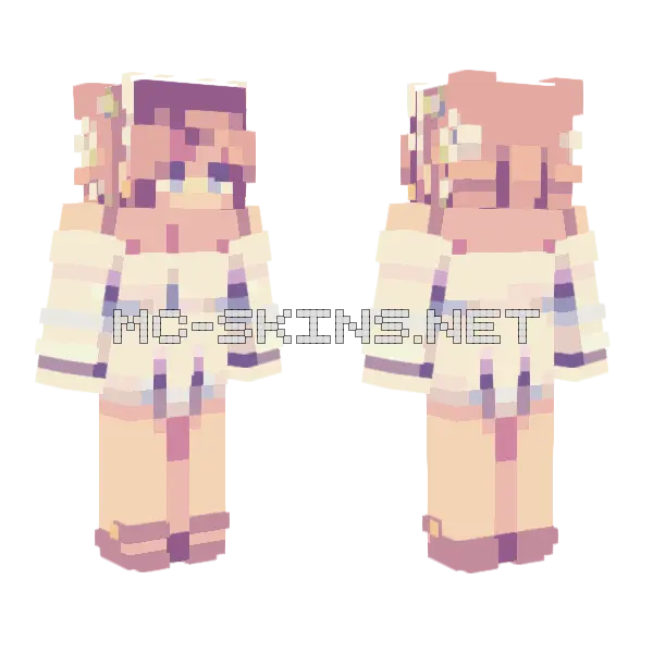 Ocarina SF FF Minecraft skin, front and back