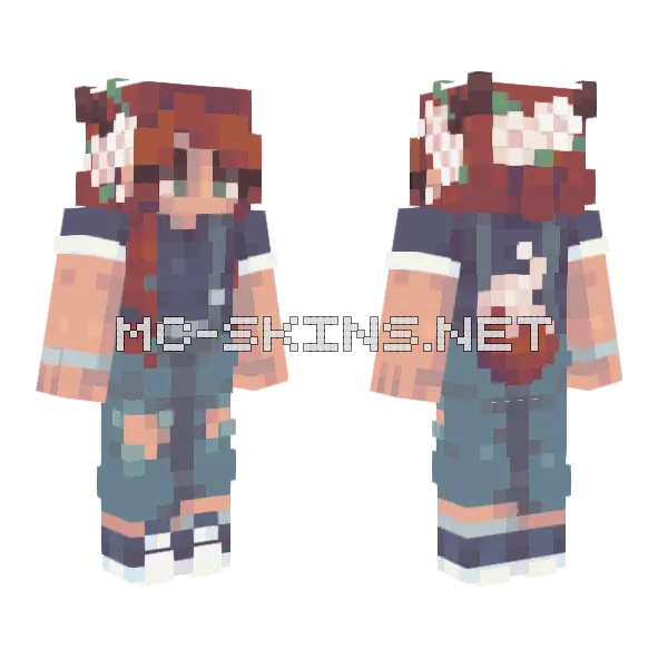 Ocean Blue V2 Minecraft skin, front and back
