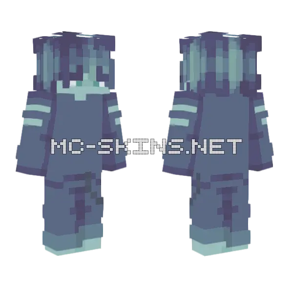 Ocean Boy Minecraft skin, front and back