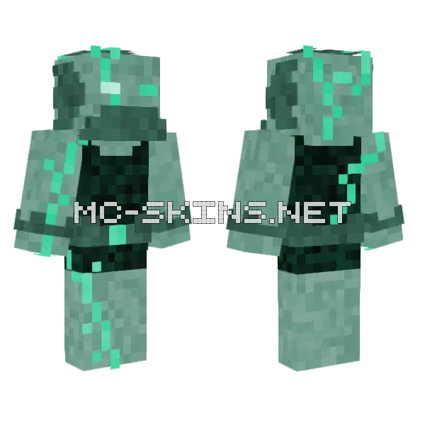 Ocean Monarch Minecraft skin, front and back