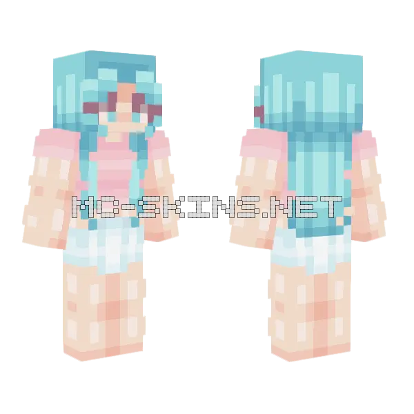 Ocean Shading Experiment Minecraft skin, front and back