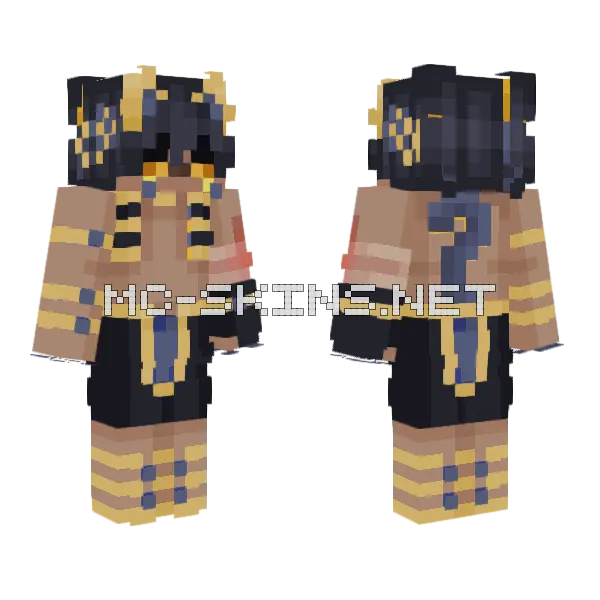 Ocean Yellow Sand Reupload Minecraft skin, front and back