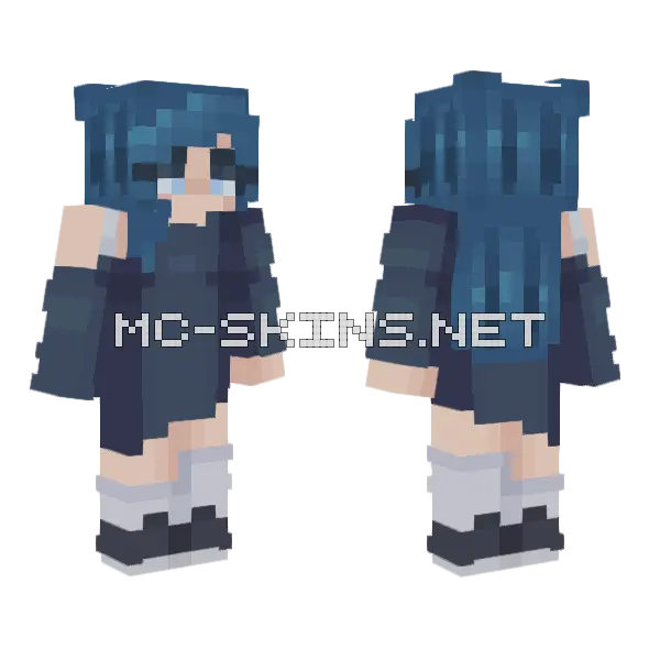 Oceanic Blues Minecraft skin, front and back