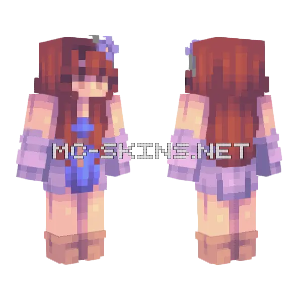 Oceanic Dusk Minecraft skin, front and back