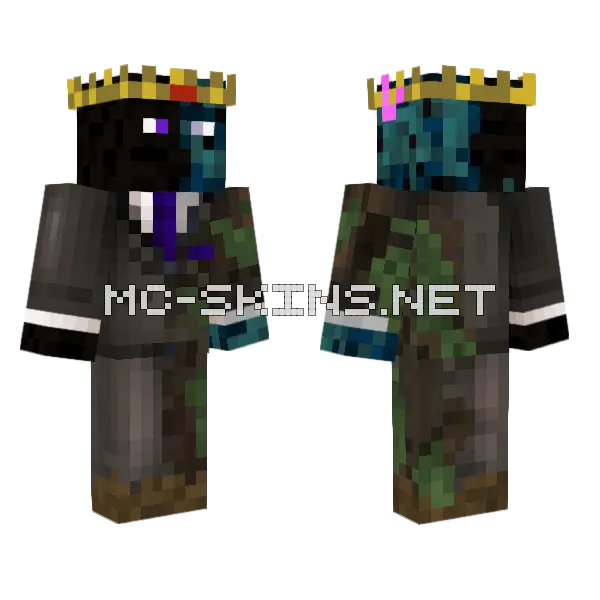 Oceanic H1tmon Minecraft skin, front and back