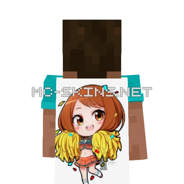 Ochaco Uraraka Cheerleader cape, outside and lining
