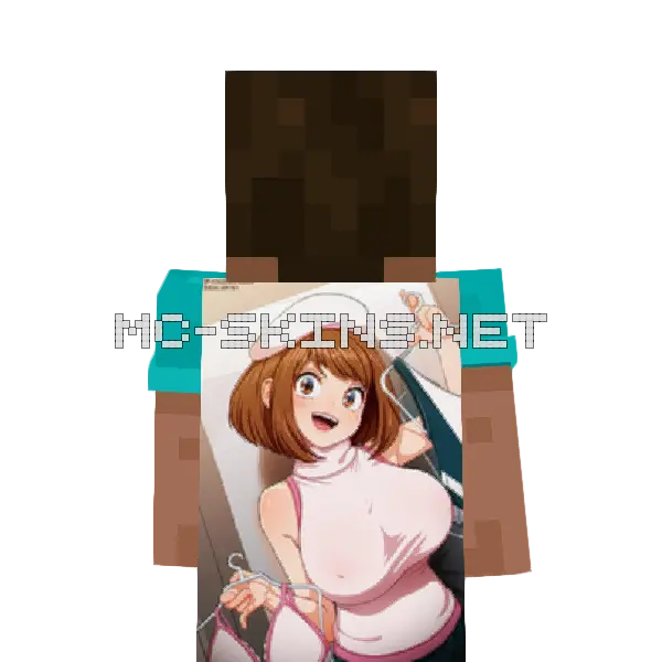 Ochaco Uraraka Sweater cape, outside and lining