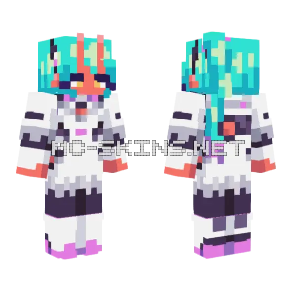 Octavia Minecraft skin, front and back