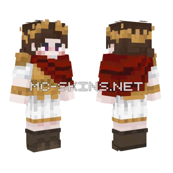 Odysseus Minecraft skin, front and back