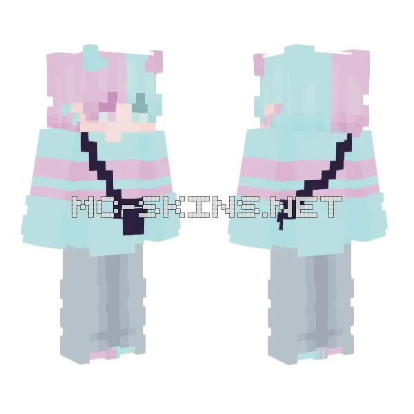 Oelectrix Minecraft skin, front and back
