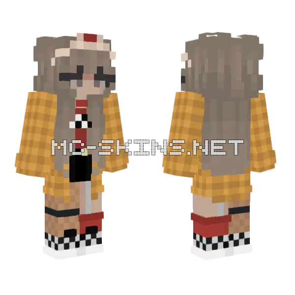 Off The Wall Minecraft skin, front and back
