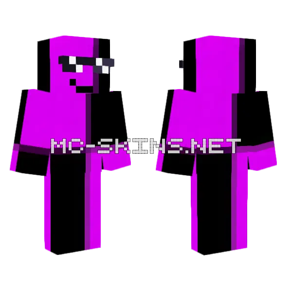 Og Swagrum Minecraft skin, front and back