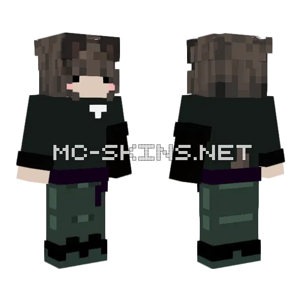 Ogino Minecraft skin, front and back