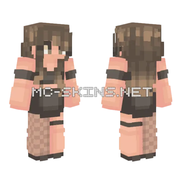 Oh Iced Coffee Minecraft skin, front and back