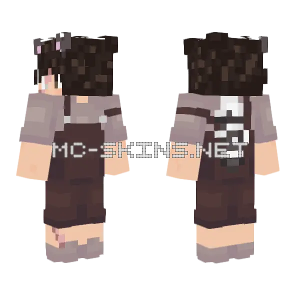 Oh No Hes Broken Minecraft skin, front and back
