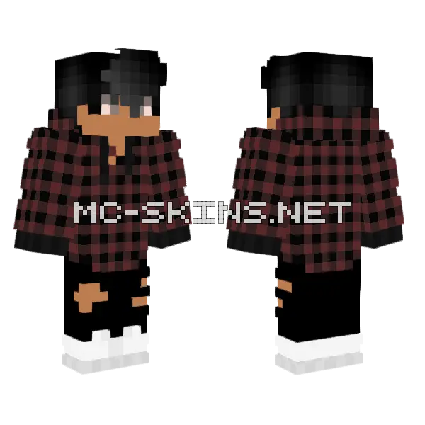 Oh Silence Minecraft skin, front and back