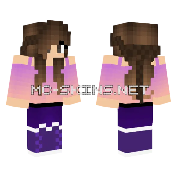 Ohhh Girl Minecraft skin, front and back