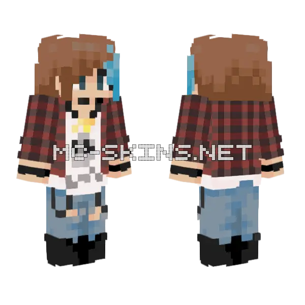 Ohio Chloe Minecraft skin, front and back