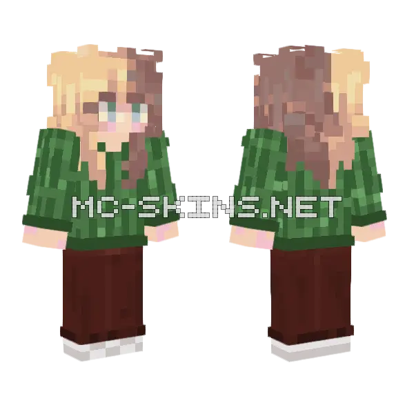 Okay Bruh Minecraft skin, front and back