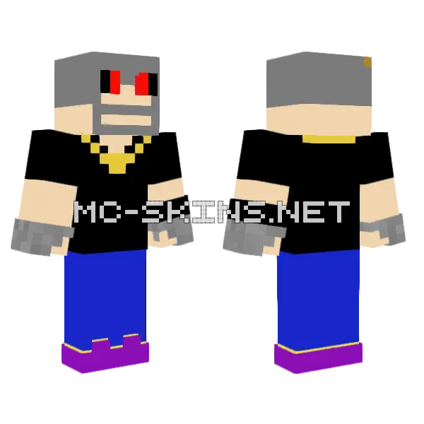 Old Man Mason Minecraft skin, front and back