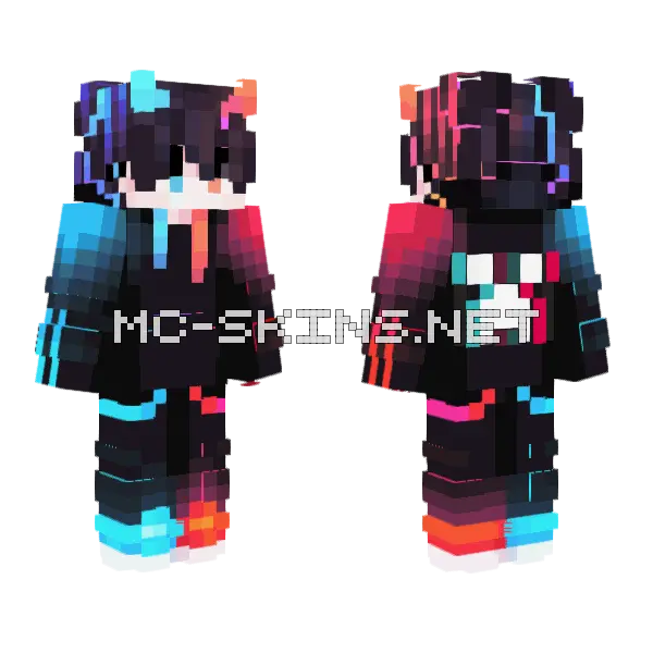 Old Noiseninja Minecraft skin, front and back